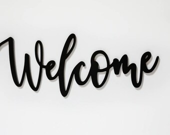 Welcome Metal Sign - Etsy