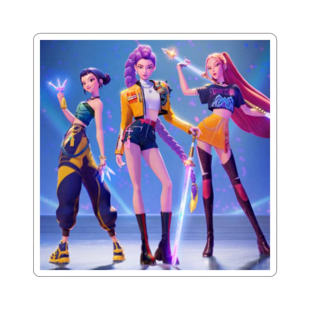 K/DA Pop Star Trio Sticker | Kiss-cut Sticker - Etsy