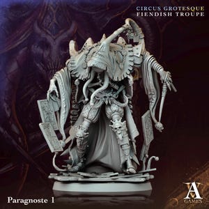 Paragnoste | Circus Grotesque | Fiendish Troupe | Archvillain Games 3d Printed Miniature