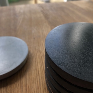 Set of polished concrete coasters image 4