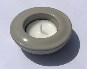 Set of 4 concrete candle tea light holders