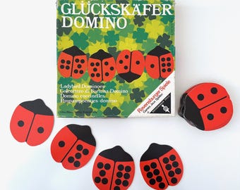 Vintage game Glückskäfer Domino, Ravensburger Spiele, 70s