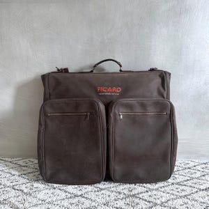 PICARD garment bag, vintage travel bag, weekender, suit bag 80s