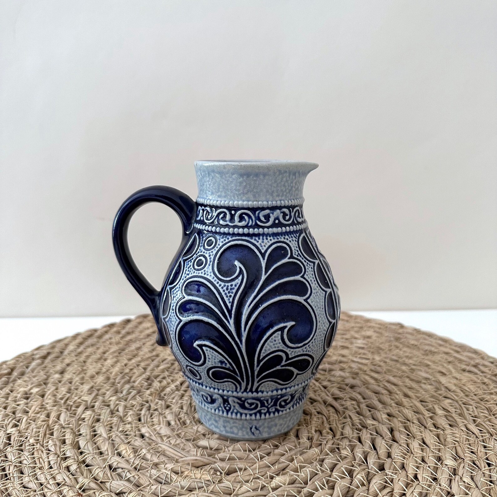 Marzi & Remi stein, vintage bembel, wine jug, earthenware, vintage jug, water jug