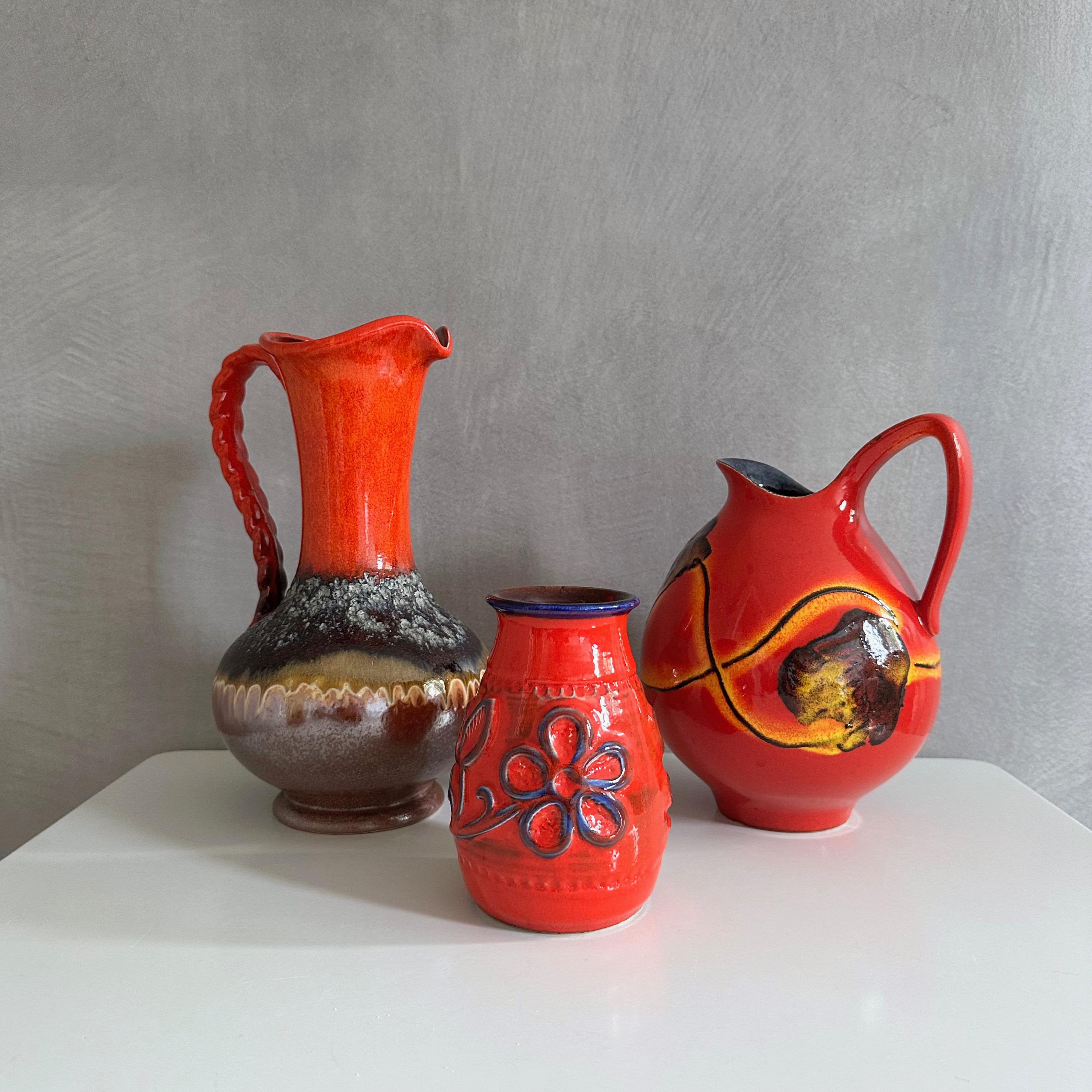 Vintage – Grande cruche (pichet / carafe) Digoin en grès couleur miel des années 70 - Arts de la table