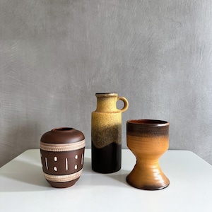 Collectie West-Duits keramiek, Scheurich vaas, Ilkra keramiek, jaren 70