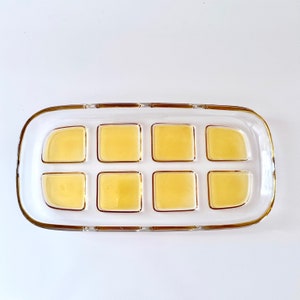 70s cake plate, cake plate, glass plate, serving plate
