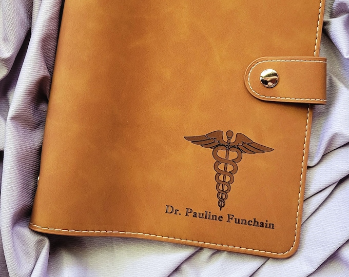 Featured listing image: Custom Engraved Leather A5 Binder | Organizer | Leather | Custom Engrave | A5 | Leather Binder | gift for her