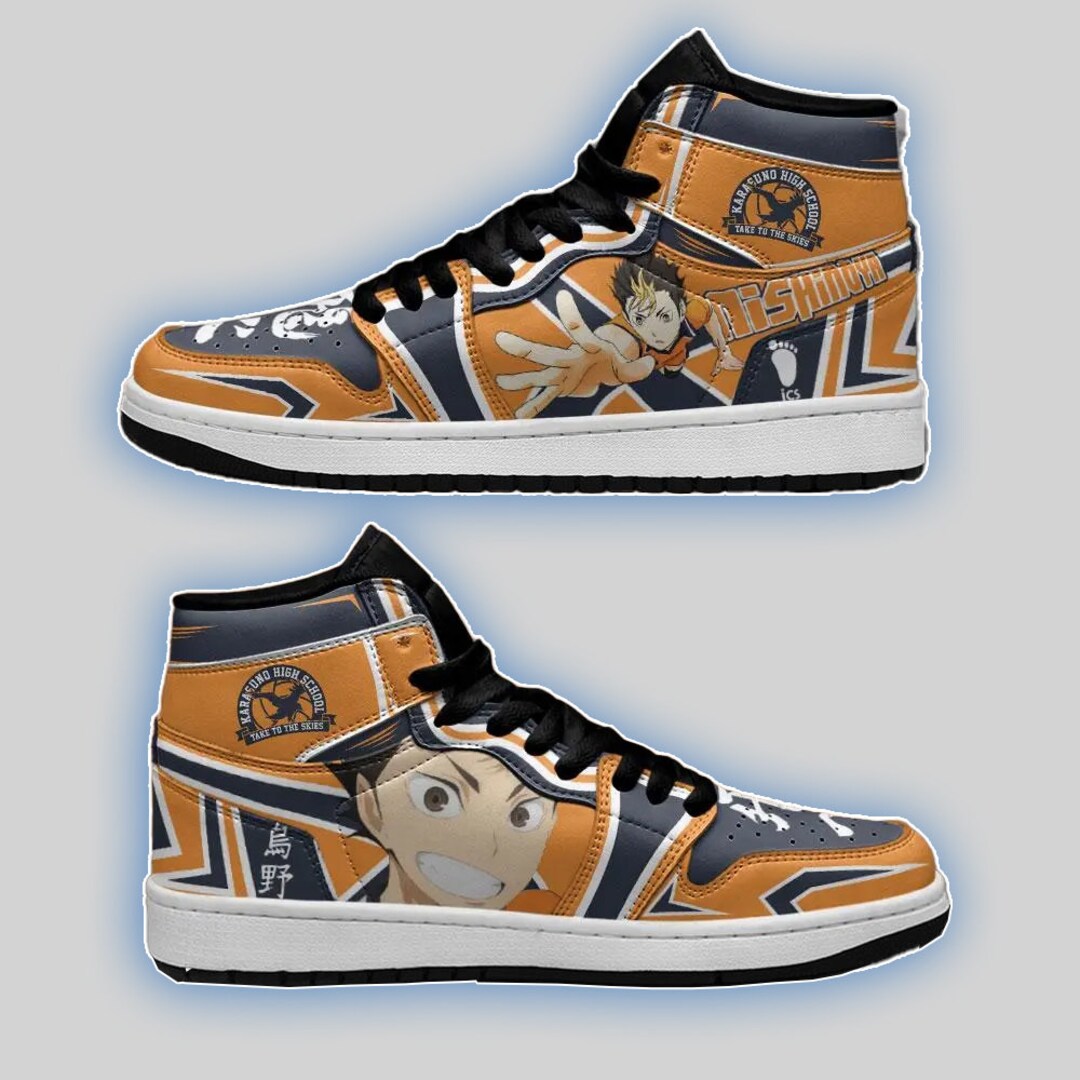 Karasuno Nishinoya Yuu Sneakers Haikyuu Anime Shoes Etsy