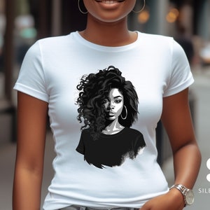 Melanin Lady Graphic T-shirt: Black Girl Tee