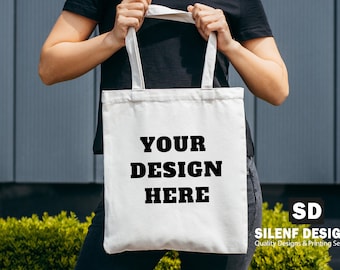 Personalisierte Baumwoll-Einkaufstasche: Eigenes Design