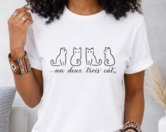 Shirt kattenliefhebber | Funny Kitty grafische kleding, cadeau kattenmoeder