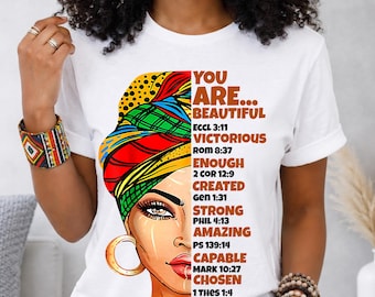 Black Queen Afro T-Shirt, Melanin Pride, Natural Hair Tee