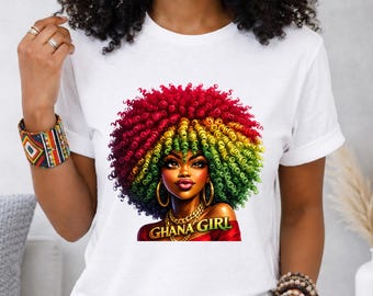 Camiseta Afro Woman Melanin Queen – Camiseta gráfica Black Girl Magic