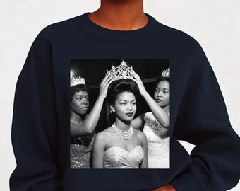 Black Beauty Queen Sweatshirt | Afrocentric Vintage Style