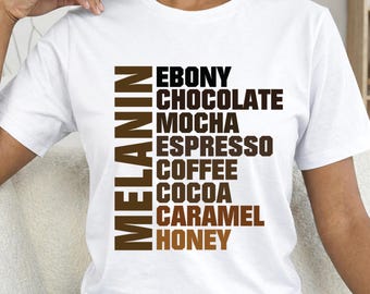 Melanin Queen Afro Woman T‑Shirt | Black History Month Graphic Tee | Afrocentric Melanin Pride Shirt