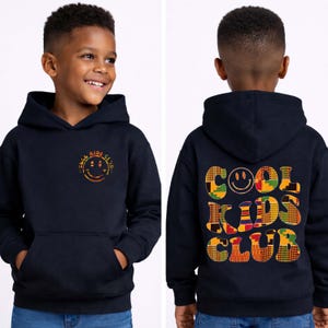 Sweat à capuche, t-shirt, sweat-shirt, vêtements pour enfants Kente Pattern Kids Club