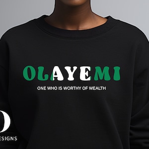 Nigerian Names and Meaning Personalised (UNISEX)