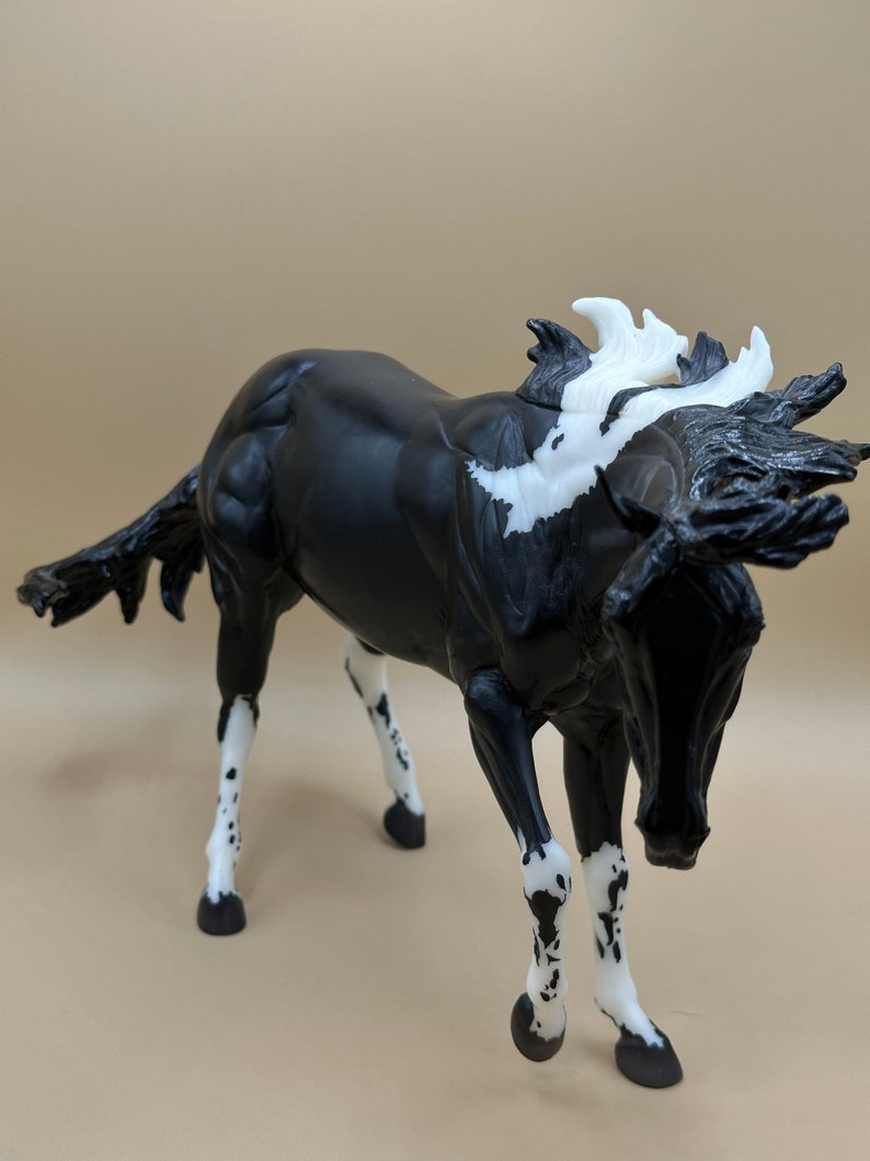 Breyer Traditional 1776 Paint Me A Pepto Black and White Etsy