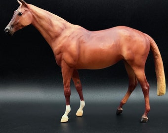 Breyer #1727 Let’s Go Racing Chestnut Traditional Touch of Class