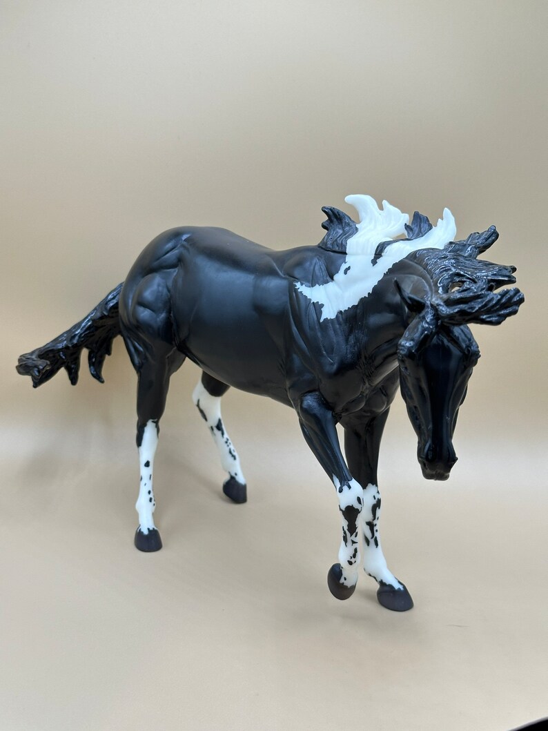 Breyer Traditional 1776 Paint Me A Pepto Black and White Etsy