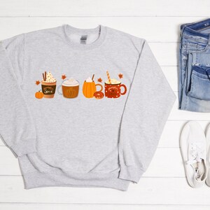 Cute Fall Sweatshirt, Coffee Lover Shirt, Cute Autumn Apparel, Comfy Fall Crewneck, Fall Coffee Sweatshirt,