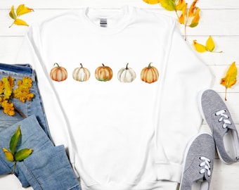 Pompoen Sweatshirt, Pompoen Trui, Fall Crewneck Sweatshirt, Halloween Trui, Fall Shirt