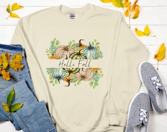 Happy Fall Sweatshirt, Pompoen Sweatshirt, Halloweeen Shirt, Thanksgiving Sweatshirt, Gezellige Herfst Trui