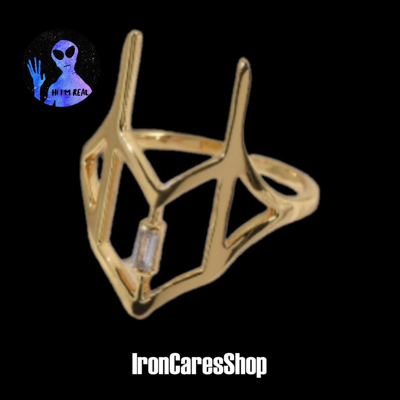 Fingertip Ring Adjustable Joint Ring Goth Gothic Statement Etsy