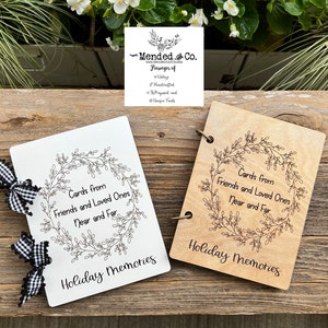 Álbum de tarjetas navideñas Descarga instantánea SVG - ARCHIVO DIGITAL - Álbum de recuerdos navideños Glowforge, Álbum de tarjetas navideñas, Libro de recuerdos de tarjetas navideñas