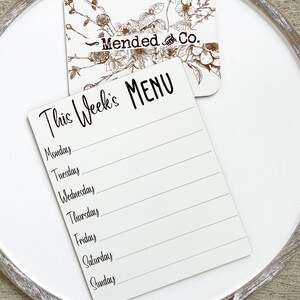 Tablero de menú Menú de esta semana Solo archivo SVG