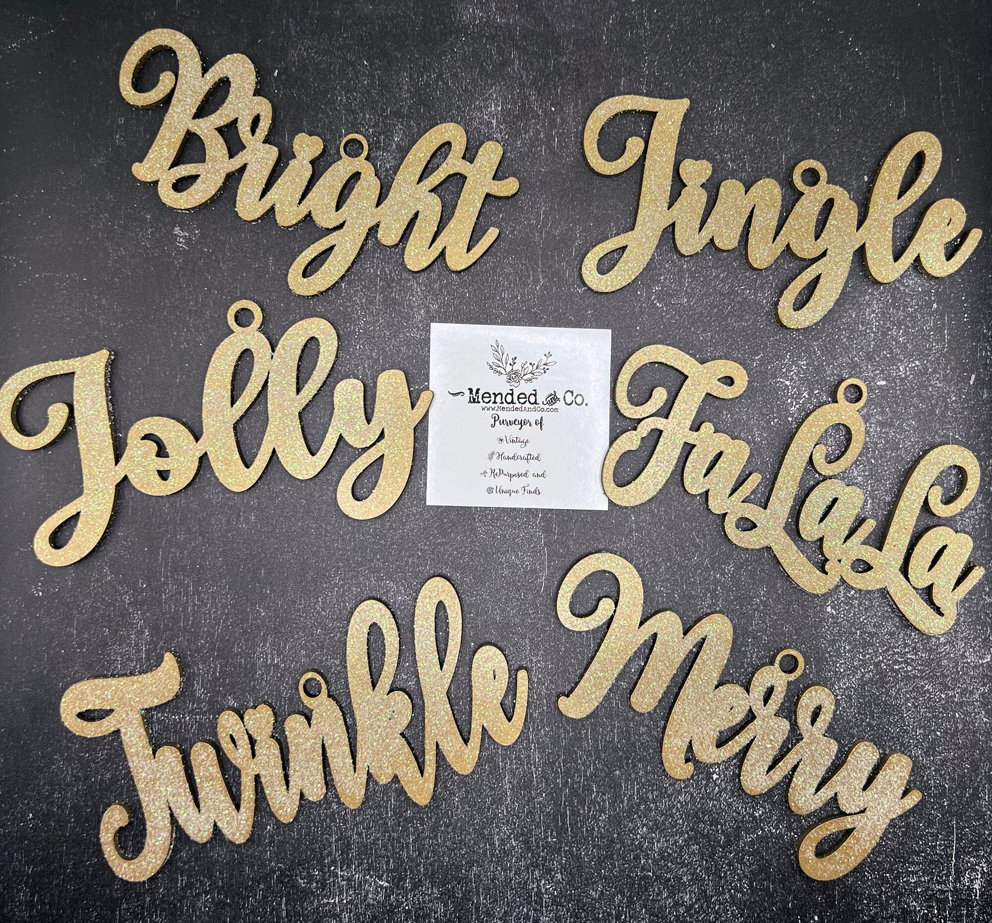 Scripts Ornament Script Holiday Ornament Set SVG - Place Setting Svg FILE - Glowforge ...