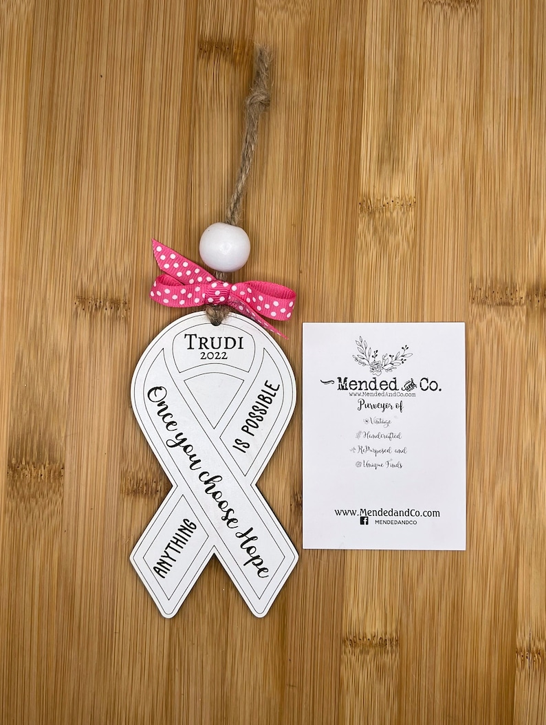 Cancer Ribbon Ornament SVG DIGITAL FILE Cancer Svg File Svg
