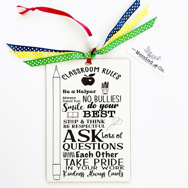 Classroom Rules Sign SVG Classroom Expectations Svg Can Be Personalized ...