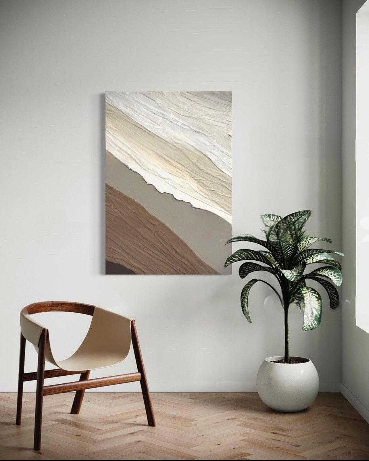 Cove. Sculpture With Flowing Structural Forms, 3D Wall Artwork ...