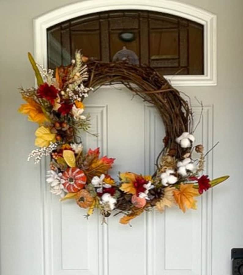 Fall Wreath Etsy