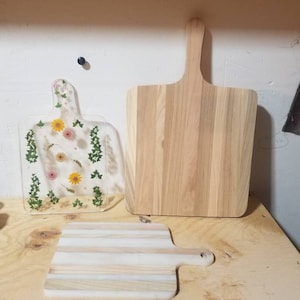 Small, medium and large charcuterie boards.