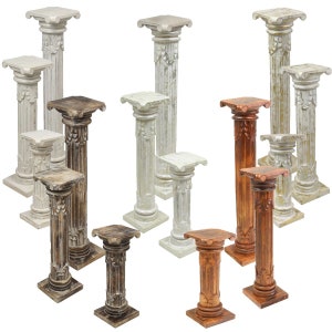 Column Antique flower column decorative column stand base pedestal flower stand wood in many different designs