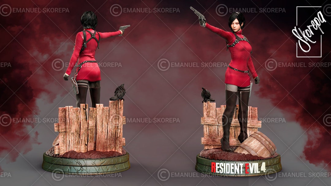 Ada Wong RE4 Remake Statue Figure 612 Inch Resident Evil 4 Etsy