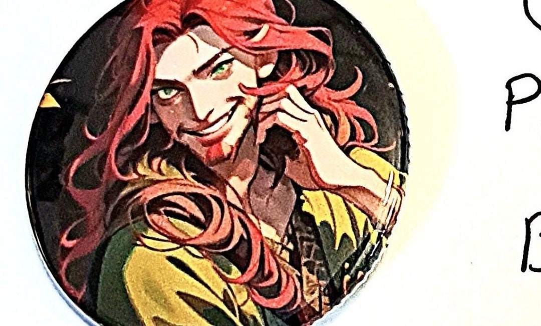 Loki Norse Mythology God of Mischief Chaos and Fire 1.5 Inch Pinback