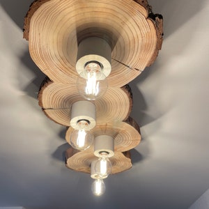 Baumscheiben Deckenlampe Bild 1