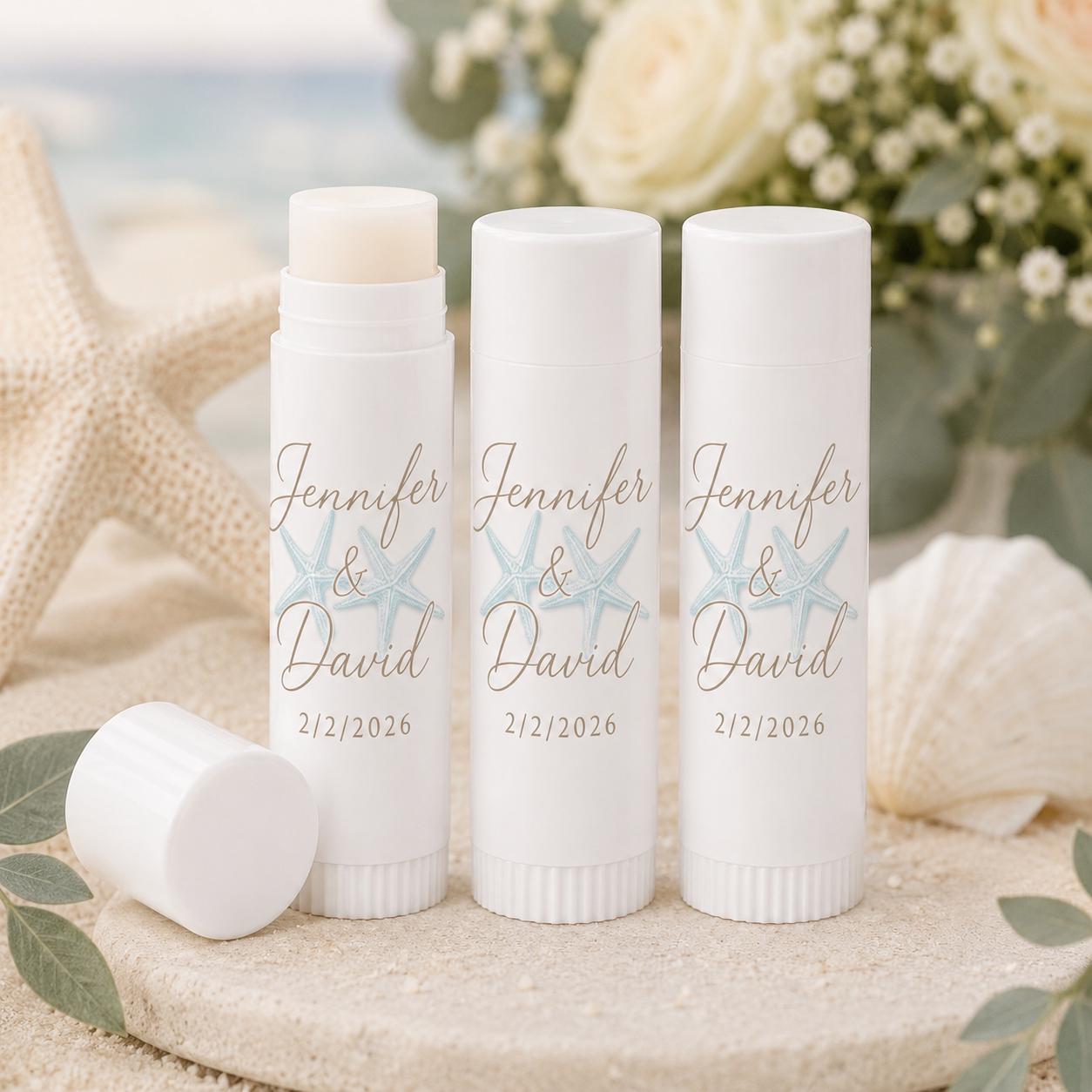 Personalized Wedding Chapstick Favors