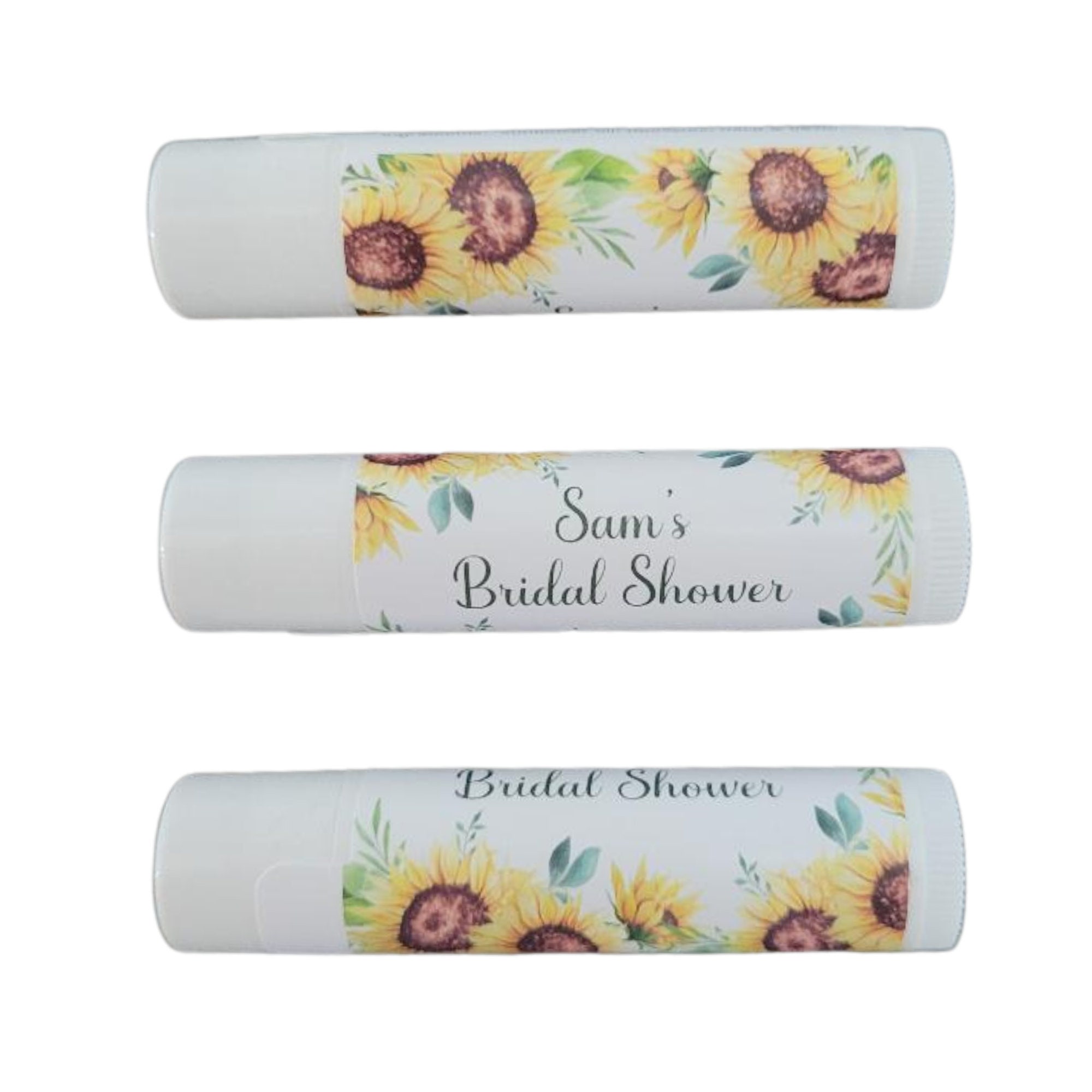 Personalized Sunflower Lip Balm Party Favors Set of 10 Etsy