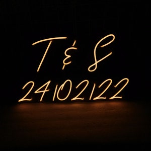 Wedding NEON SIGN para recepción / Decoraciones de boda / Decoración de bodas / Regalos de boda / Luz de boda Neón Firmar boda