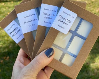 Wax Melts 6-Compartment Made with Beeswax and Infused with Coconut Oil