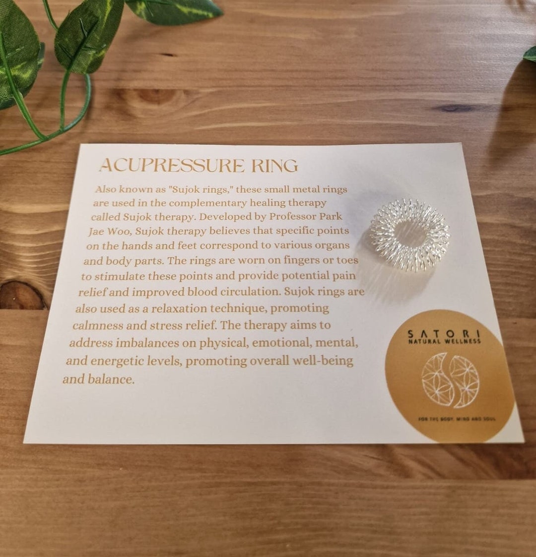 Fidget Spike Ring Acupressure Ring Letterbox Gift Acupuncture