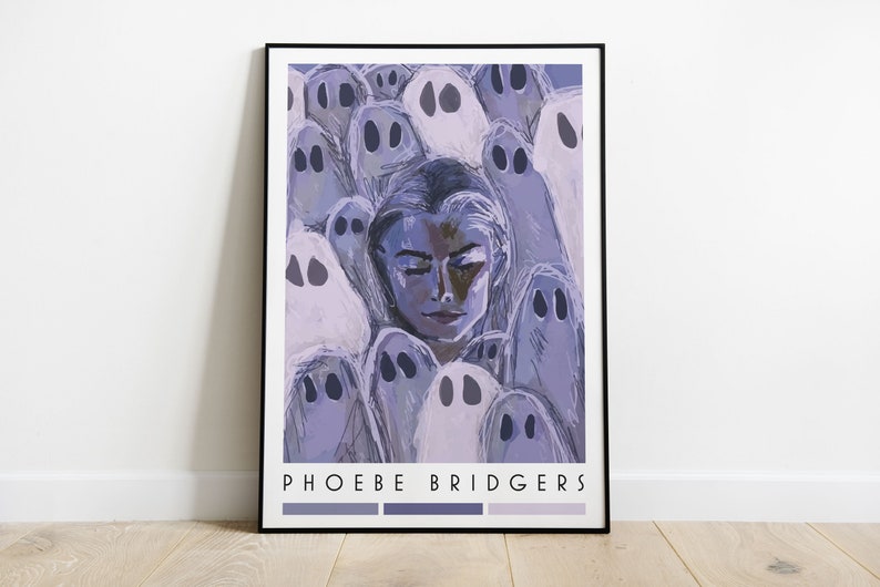 Phoebe bridgers Poster wall music pop culture art 