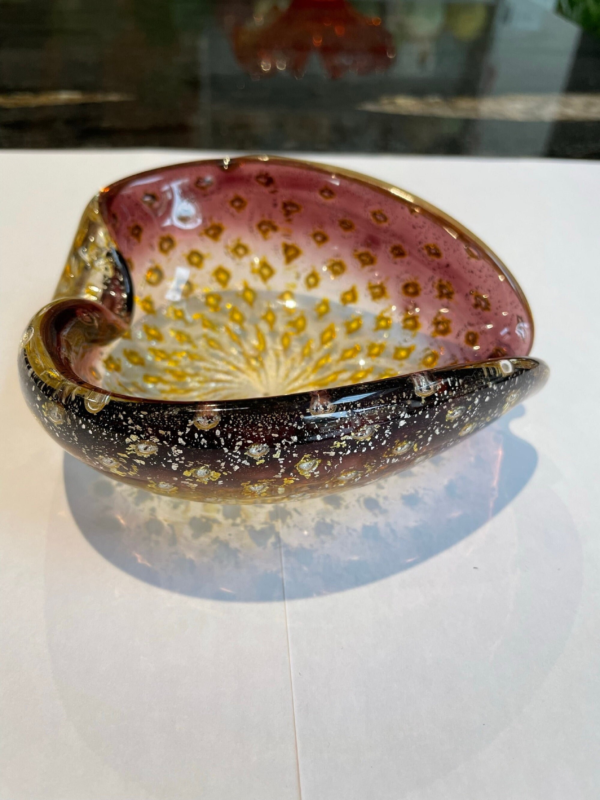 Barovier & Toso 1950s Small Glass Bowl - Murano Glass - With