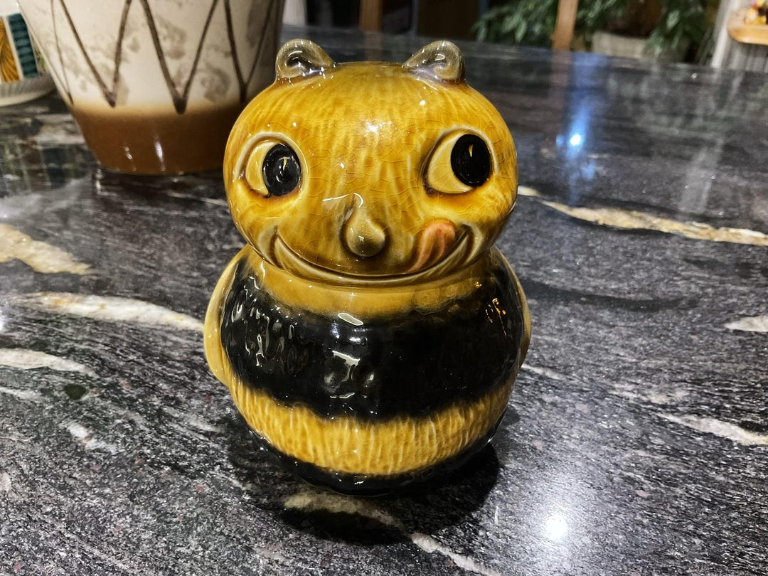 Vintage Mid-century Sylvac Cute Honey Bee Pot No 5383 - With Original ...