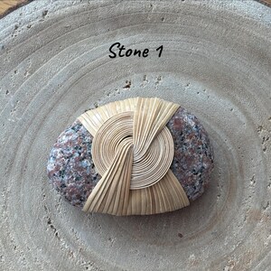 Wrapped Irish Beach Rock 1-6 Zen Stone Irish crafted Meditation Paperweight Stone art, Beach Combers Ireland